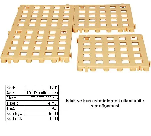 Plastik Yer Karosu 1201