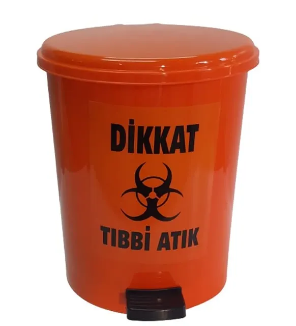 25 lt Tıbbi Atık Çöp Kovası